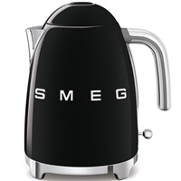 Smeg KLF03BLEU rychlovarná konvice, 1,7 l, (7 šálků), 2400 W, styl 50. let, černá