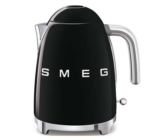 Smeg KLF03BLEU rychlovarná konvice, 1,7 l, (7 šálků), 2400 W, styl 50. let, černá