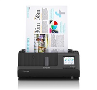 EPSON skener ES-C380W, A4, 600x600dpi, USB, Wi-Fi (direct), Display, Záruka 3 let po registraci