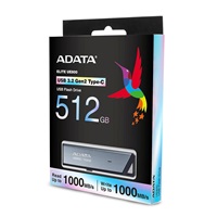 ADATA Flash Disk 512GB UE800, USB 3.2 USB-C, Elite drive, šedá