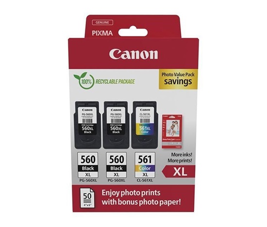 Canon CARTRIDGE PG-560XLx2/CL-561XL PVP pro PIXMA TS535x, TS535xa, TS745x, TS745xi