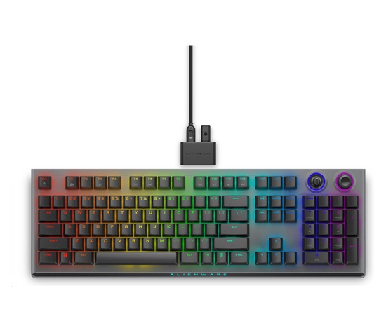 DELL KLÁVESNICA  Alienware Tri-Mode Wireless Gaming Keyboard - AW920K (Dark Side of the Moon)