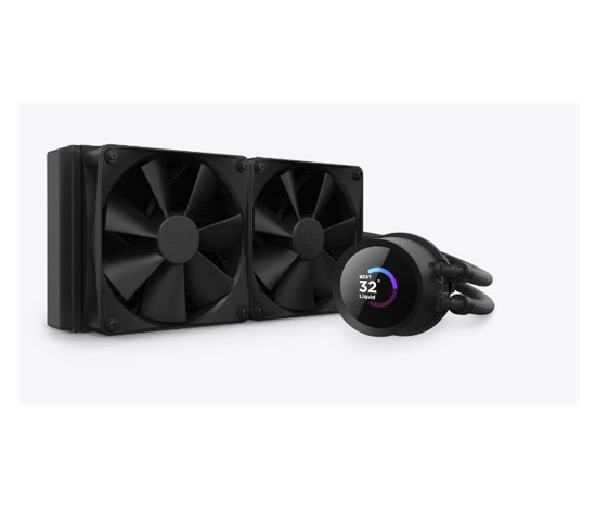 NZXT vodní chladič Kraken 240 / 2x120mm fan / 4-pin PWM / LCD disp. / 6 let