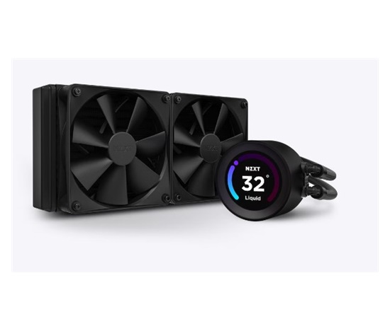 NZXT vodní chladič Kraken 240 ELITE / 2x120mm fan / 4-pin PWM / LCD disp. / 6 let