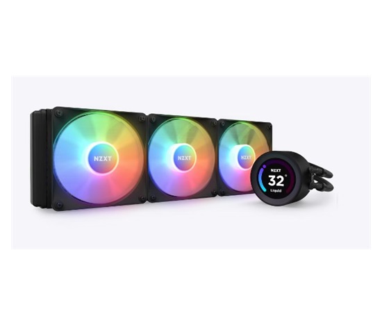 NZXT vodní chladič Kraken 360 ELITE RGB / 3x120mm RGB fan / LCD disp. / 6 let / LGA1851 / AM5