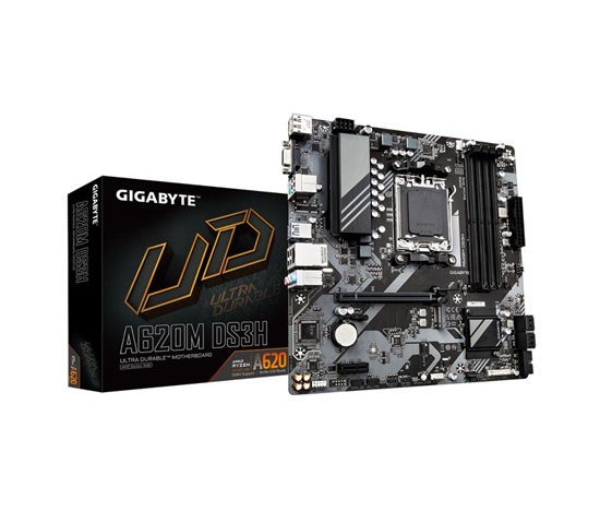 GIGABYTE MB Sc AM5 A620M DS3H, AMD A620, 4xDDR5, 1xDP, 1xHDMI, 1xD-Sub