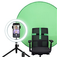 TRUST Kruhové Světlo + Green Screen Maku+ 2-in-1 Streaming Kit