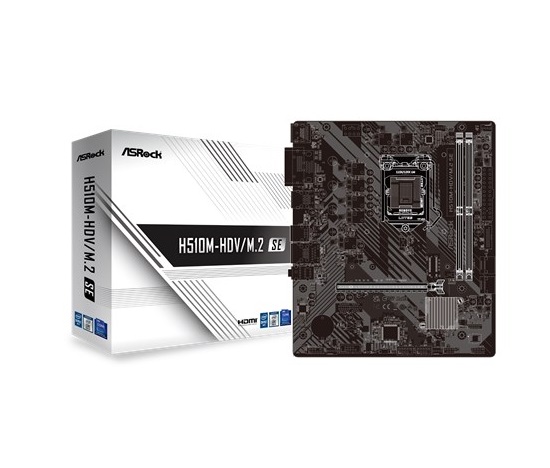 ASRock MB Sc LGA1200 H510M-HDV M.2 SE, Intel H470, 2xDDR4, 1xHDMI, 1xDVI, 1xVGA, mATX