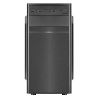 EUROCASE skříň MC X103 black, micro tower, 1x USB 3.0, 2x USB 2.0, 2x audio, bez zdroje