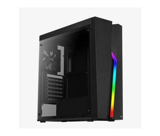 AEROCOOL skříň Bolt, Mid tower, 1x USB 3.0, 2x USB 2.0, 2x audio, bez zdroje