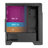 AEROCOOL skříň MLG Ore, Mid tower, 2x USB 3.0, 2x audio, bez zdroje