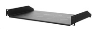 LEXI-Net 19" police s perforací 1U/350mm, nosnost 15kg, černá