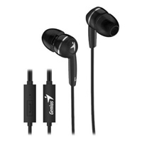 GENIUS sluchátka HS-M320 headset, 4pin 3,5 mm jack, černá