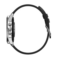 Garett Smartwatch V10 Silver-black leather