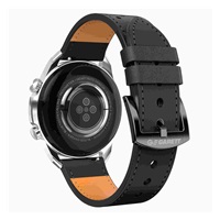 Garett Smartwatch V10 Silver-black leather