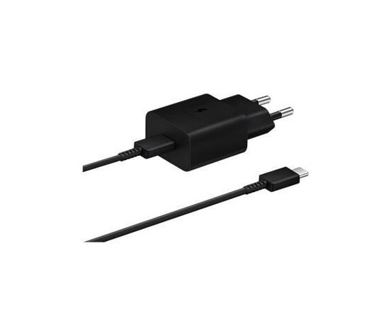 Samsung cestovní nabíječka EP-T1510XBE, PD, 15W, kabel USB-C, černá