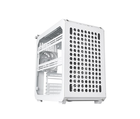 Cooler Master case Qube 500 Flatpack, E-ATX, Průhledná bočnice, 1x 120mm Fan, Bílá
