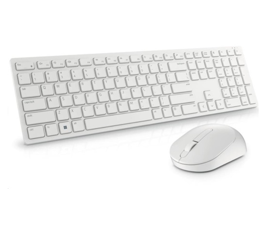 Dell Pro Wireless Keyboard and Mouse - KM5221W - Czech/Slovak (QWERTZ) - White