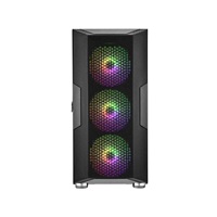 Fortron skříň Midi Tower CUT592, průhledná bočnice, E-ATX, 4x ARGB ventilátor