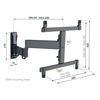 Vogel's TVM 3463 OLED TV rameno 3 klouby M