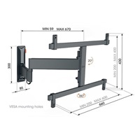 Vogel's TVM 3663 OLED TV rameno 3 klouby L