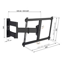 Vogel's TVM 3843 TV rameno 3 klouby XL