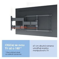 Vogel's TVM 3843 TV rameno 3 klouby XL
