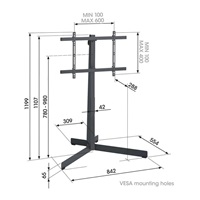 Vogel's TVS 3690 TV stojan kov