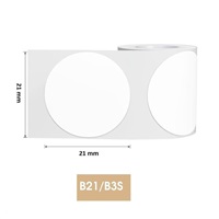 Niimbot štítky R 21x21mm 300ks RoundB pro B21, B21S, B3S, B1