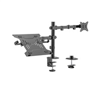 GEMBIRD Držák monitoru na stůl s podstavcem pro notebook MA-DA-03, naklápěcí, až do 32” a 9kg, černý