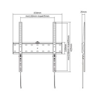 GEMBIRD Držák TV WM-55F-02, 32"-55" (40kg), pevný