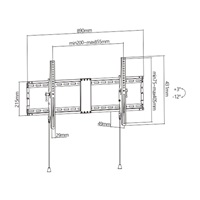 GEMBIRD Držák TV WM-90T-01, 43"-90" (70kg), náklopný
