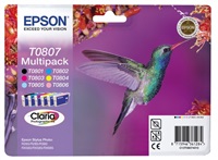 Atrament EPSON čierny + pruh CLARIA Stylus photo "Hummingbird" R265/ RX560/ R360 - multipack