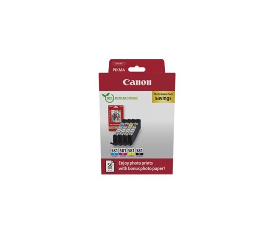 Canon CARTRIDGE CLI-581 BK/C/M/Y PHOTO VALUE