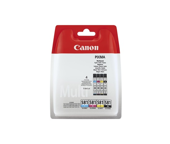 Canon BJ CARTRIDGE CLI-581 C/M/Y/BK MULTI BLISTER