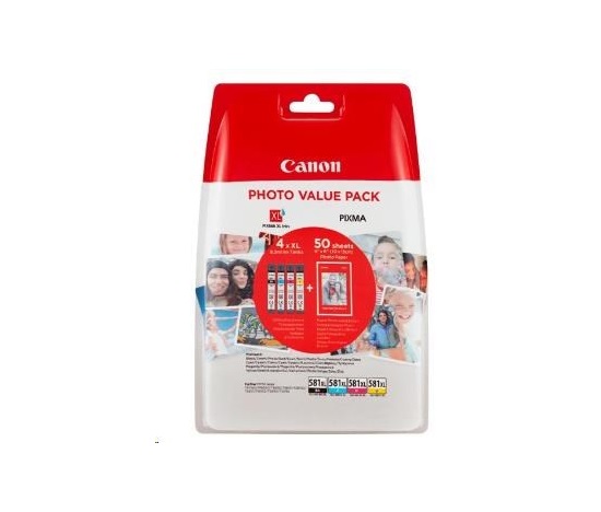 Canon CARTRIDGE CLI-581XL BK/C/M/Y PHOTO VALUE