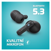 LAMAX Clips1 Play - špuntová sluchátka - černé