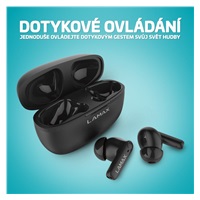 LAMAX Clips1 Play - špuntová sluchátka - černé