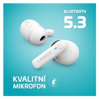 LAMAX Clips1 Play - špuntová sluchátka - bílé