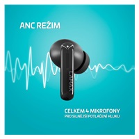 LAMAX Clips1 Plus - špuntová sluchátka - černé