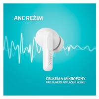 LAMAX Clips1 Plus - špuntová sluchátka - bílé