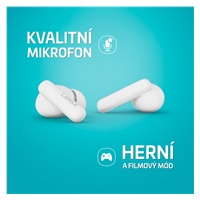 LAMAX Clips1 Plus - špuntová sluchátka - bílé