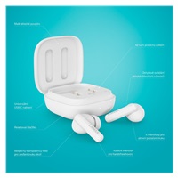 LAMAX Clips1 Plus - špuntová sluchátka - bílé