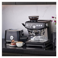 SAGE SES876BTR pákový kávovar, 1850 W, 15 barů, vestavěný mlýnek, parní tryska, černý