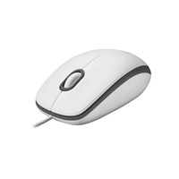 Logitech myš Corded M100, bílá, EMEA
