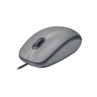 Logitech myš Corded M110 tichá, šedá, EMEA