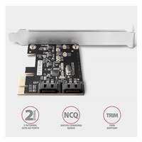 AXAGON PCES-SJ2, PCIe řadič - 2x interní SATA 6G port, JMB582, SP & LP