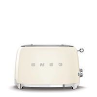Smeg TSF01CREU toustovač / topinkovač, 2 toasty, 6 úrovní opékání, zásuvka na drobky, styl. 50. let, krémový