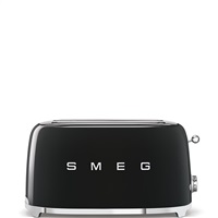 Smeg TSF02BLEU, toustovač / topinkovač, 4 toasty, 6 úrovní opékání, zásuvka na drobky, styl. 50. let, černý