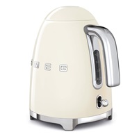 Smeg KLF03CREU rychlovarná konvice, 1,7 l, (7 šálků), 2400 W, styl 50. let, krémová